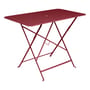 Bistro Foldable table metal red 97 x 57 cm - 4 people - Umbrella Hole - Fermob