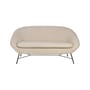 Canapé droit Barrow tissu blanc / L 141 cm - Ethnicraft
