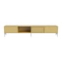 Meuble TV Octave VII bois jaune / Avec pieds - L 183,6 x P 30 x H 36,6 cm - MONTANA
