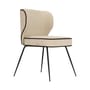 Sedia imbottita Wayne tessuto beige - NV GALLERY