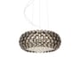 Suspension Caboche Plus plastique gris Medium / LED - Ø 50 cm - Patricia Urquiola, 2005 - Foscarini