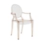 Fauteuil empilable Louis Ghost plastique orange / Polycarbonate 2.0 - Kartell