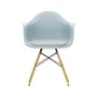 Fauteuil RE DAW - Eames Plastic Armchair / (1950) - Pieds bois clair - Assise rembourrée / Recyclé - Vitra