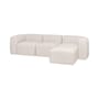 Ecksofa Flom textil beige / L 262 cm - NOO.MA