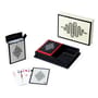 Jeu de cartes Eden bois blanc noir / 2 jeux de cartes dans coffret bois laqué - Jonathan Adler