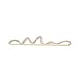 Porta asciugamani murale Curvature oro metallo / L 66 cm - Ottone - Ferm Living