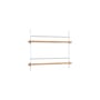 Regal Magazine Shelving – MS.65.1 holz natur / für Bücher und Zeitschriften - B 85 x H 73 cm - MOEBE