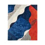 Silkscreen Small Rug textile blue multicoloured 200 x 140 cm - Moustache