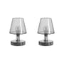 Schnurlosleuchte Transloetje LED plastikmaterial grau / 2er-Set Schnurlosleuchten mit Wiederaufladung - Fatboy