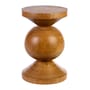 Ball End table natural wood / Hand-carved wood - Pols Potten