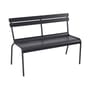 Banc avec dossier Luxembourg métal gris / 3 places - L 118 cm - Fermob
