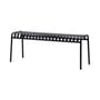 Banc Palissade métal gris noir / L 120 cm - Bouroullec, 2016 - Hay