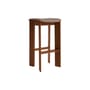 Chisel 30 High High stool leather white / Height: 75 cm - Leather upholstery - Hay