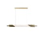 Pendelleuchte ORG Horizontal Small glas weiß / LED - L 130 cm / Glas - DCW éditions