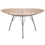 Table ronde Leaf gris bois naturel / Bambou - Triangulaire - 146 x 146 x 146 cm - Houe