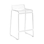 Tabouret de bar Hee métal blanc / H 65 cm - Hay