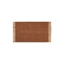 Tapis Block Mat  marron / 50 x 80 cm - Jute & bouteilles plastique recyclées - Ferm Living