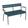 Bank mit Rückenlehne Luxembourg metall blau / 2-Sitzer - L 131 cm - Fermob