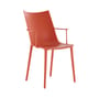 Chaise H.H.H plastique orange / Soft touch - Recyclé - Kartell