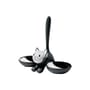 Gamelle Tigrito métal plastique noir / pour chat - Alessi