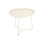 Table basse Cocotte métal beige / L 55 x H 43,5 cm - Plateau amovible - Fermob