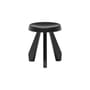 Tabouret Méribel bois noir / Charlotte Perriand, 1953-61 - Ø 33 x H 38,4 cm - CASSINA