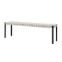 Bank Betty TK5 textil holz schwarz / L 157 cm - Leinengurte - &tradition