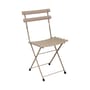 Arc en Ciel Folding chair metal grey beige Metal - Emu