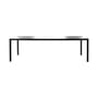 T12 Rectangular table wood black Rectangular - 160 x 80 cm - Hay
