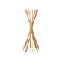 Sciangai Standing coat rack natural wood / Wood - Folding - Zanotta