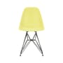 Stuhl RE DSR - Eames Plastic Side Chair plastikmaterial gelb / (1950) - Schwarzfuß / Recycelt - Vitra