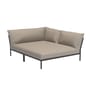 Canapé de jardin modulable Level 2 Cozy / Dossier extra moelleux & assise profonde - Angle droite - L 173,5 x P 139 cm - Houe