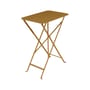 Bistro Foldable table metal yellow / 57 x 37 cm - Steel / 2 people - Fermob