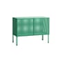 Buffet Perforated Cabinet Small métal vert / L 89 x H 66,5 cm - Hay