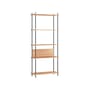 Étagère Shelving System – s.200.1.A bois naturel & noir / L 85 x H 200 x Prof. 35 cm - MOEBE