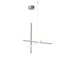 Suspension Coordinates  S1 gris argent métal LED/ L 78 x H 78 cm - Flos