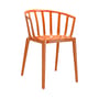 Fauteuil empilable Venice plastique orange - Kartell