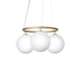 Pendelleuchte Miira 3 Circular glas weiß / Ø 54 cm - NUURA