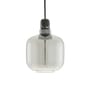 Amp Small Pendant glass stone grey black Ø 14 x H 17 cm - Normann Copenhagen
