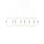 Suspension Munari 8 / LED - 156 x 45 x H 42 cm / Version pré-assemblée - DCW éditions