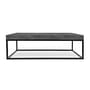 Tavolino Adelaïde legno grigio / 120 x 75 cm x H 38 cm - Melamina effetto cemento - POP UP HOME