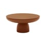 Tavolino Olo Colours - Bois laqué legno arancione / Ø 70 x H 33 cm - Mogg