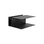 Lager Wall-mounted bedside table metal black / W 35 x D 30 x H 15.5 cm - Ferm Living