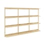 Wandregal Groove holz natur / B 192 x H 127 cm - KARUP DESIGN