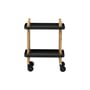 Ablage Block metall schwarz / auf Rollen - Normann Copenhagen