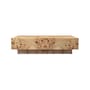 Burl Coffee table wood beige / 117 x 70 x H 30 cm - FSC-certified brushwood - Ferm Living