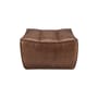 Pouf N701 cuir marron / 70 x 70 cm - Ethnicraft