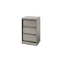 CC3 Storage drawer metal silver / Removable Casters - W 41 x H 68 cm / Reissued 1930 - Tolix