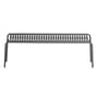 Banc Week-End métal noir / Aluminium - L 156 cm - Petite Friture