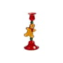 Bougeoir Merry verre rouge / H 18 cm - & klevering